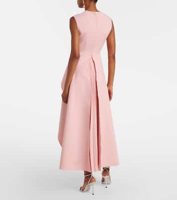 Severny pleated layered midi dress | Solace London