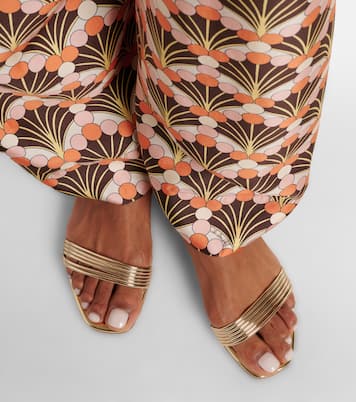 Sway mirrored leather sandals | Aquazzura