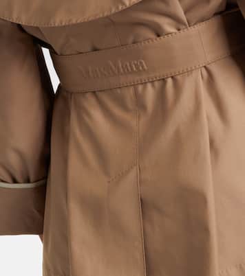Clara 코튼 블렌드 개버딘 트렌치 코트 | Max Mara
