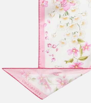 Pañuelo de seda floral | Ferragamo