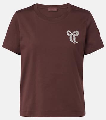 Besticktes T-Shirt aus Baumwoll-Jersey | Moncler