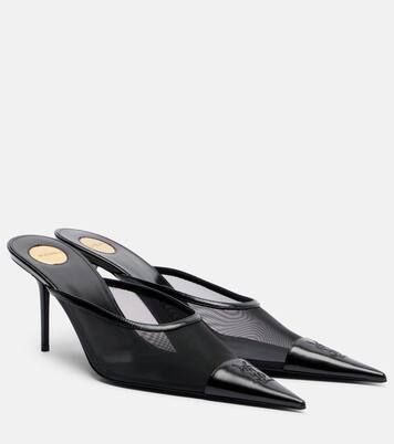 Mules Renée aus Mesh und Leder | Saint Laurent