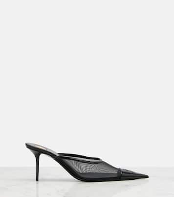 Mules Renée aus Mesh und Leder | Saint Laurent