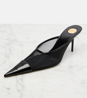 Mules Renée aus Mesh und Leder | Saint Laurent