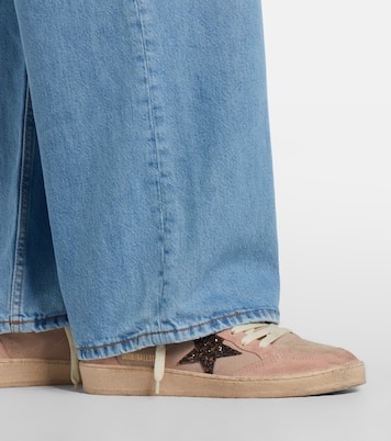 Zapatillas Ball Star de ante con glitter | Golden Goose