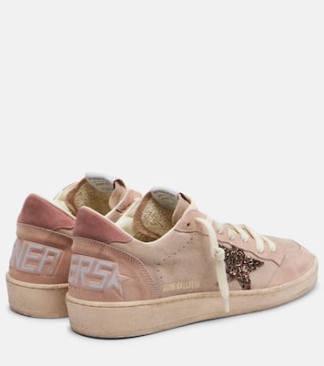Zapatillas Ball Star de ante con glitter | Golden Goose