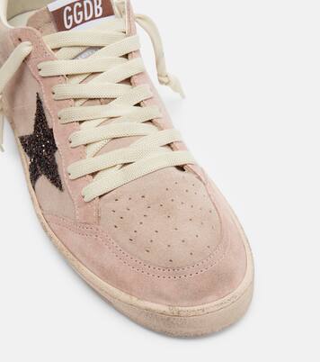 Zapatillas Ball Star de ante con glitter | Golden Goose