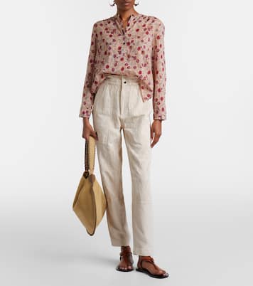 Kylea broderie anglaise straight jeans | Marant Etoile