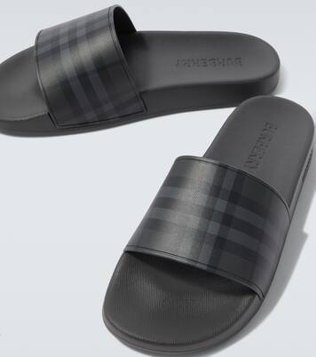 Burberry Check slides | Burberry