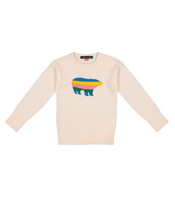 Bear intarsia wool sweater | Perfect Moment Kids