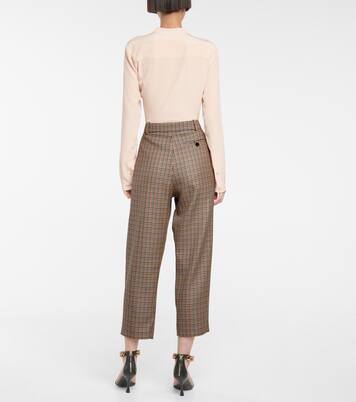 Pantalon Cavalry à taille haute en laine | Stella McCartney