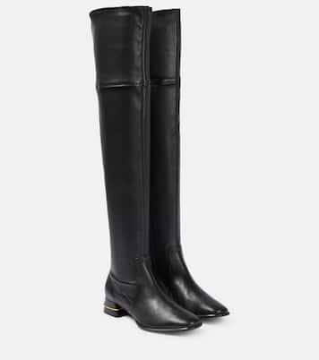 Leather over-the-knee boots | Tory Burch