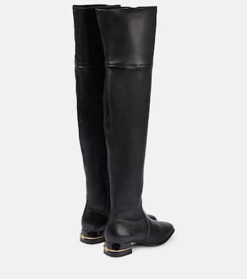 Leather over-the-knee boots | Tory Burch
