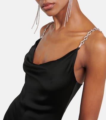 Robe longue Finley en satin à ornements | Simkhai