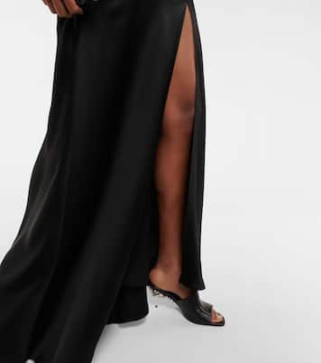 Robe longue Finley en satin à ornements | Simkhai