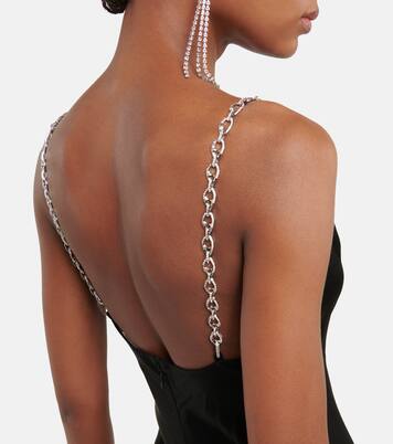 Robe longue Finley en satin à ornements | Simkhai