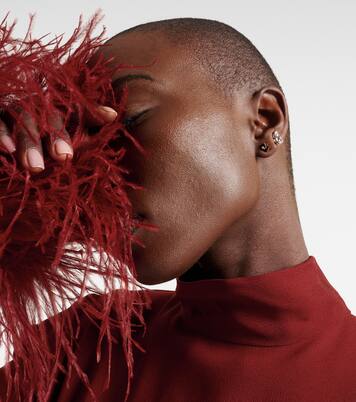 Fireworks 18kt gold earrings with black sapphires and diamonds | Suzanne Kalan