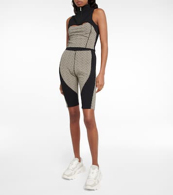 Monogram high-rise cycling shorts | Balmain