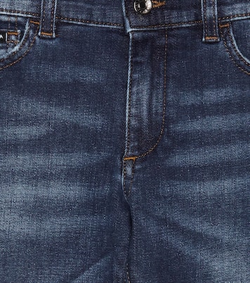 جينز بقصّة مستقيمة وخصر عالي | Dolce&Gabbana Kids