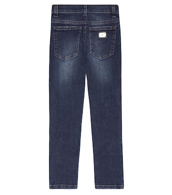 جينز بقصّة مستقيمة وخصر عالي | Dolce&Gabbana Kids