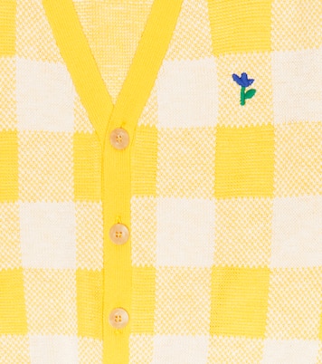 Cardigan en coton à carreaux | Bobo Choses