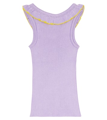 Ribbed-knit cotton top | Paade Mode