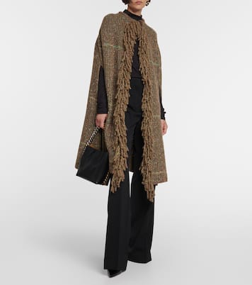Poncho en coton et laine mélangés | Stella McCartney