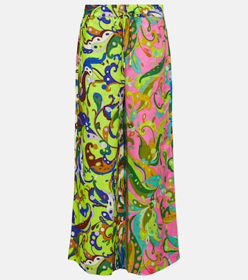 Pantalon ample Yvette à taille haute en lin | Alémais