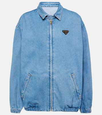 Logo denim jacket | Prada