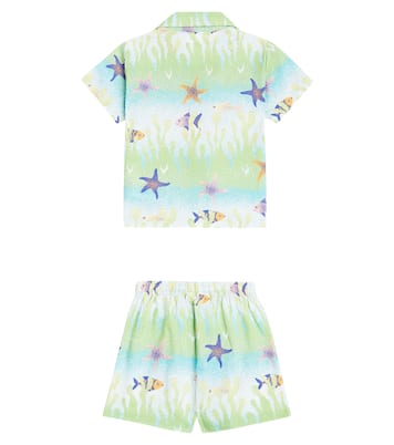 Baby - Camicia Eyou e shorts Solar in cotone con stampa | Molo