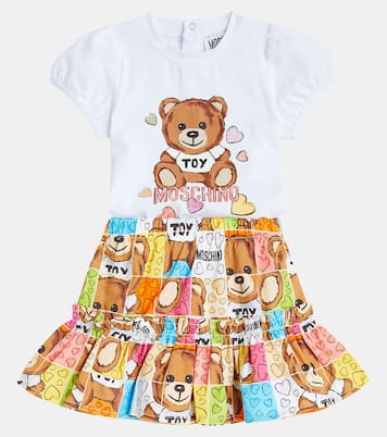 Bébé – Ensemble t-shirt et jupe en coton | Moschino Kids