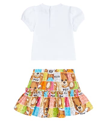 Bébé – Ensemble t-shirt et jupe en coton | Moschino Kids