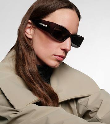 Logo矩形太阳镜 | Balenciaga