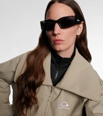 Logo矩形太阳镜 | Balenciaga