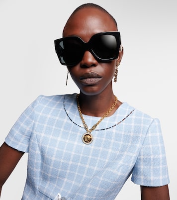 Greca embellished oversized sunglasses | Versace