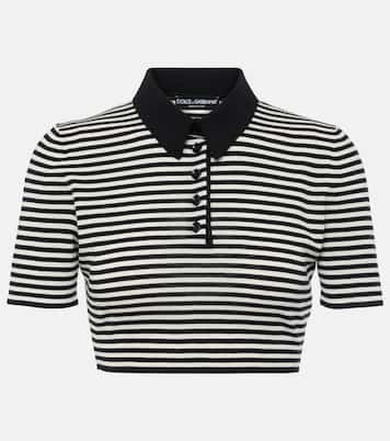 Cropped-Polohemd aus Wolle | Dolce&Gabbana