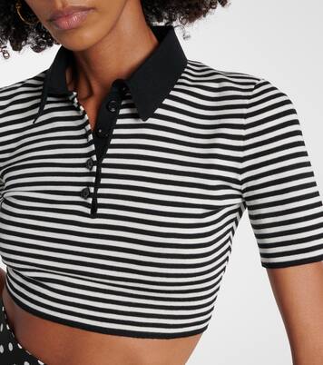 Cropped-Polohemd aus Wolle | Dolce&Gabbana