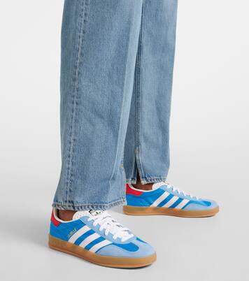 Gazelle Indoor suede-trimmed sneakers | Adidas