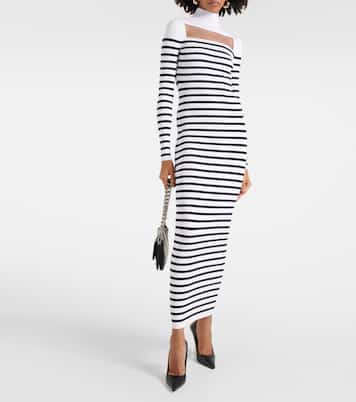 Robe longue rayée | Jean Paul Gaultier