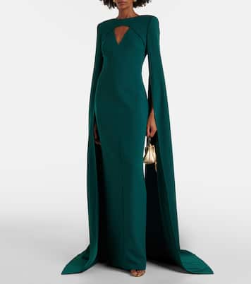 Robe longue Sarita en crêpe | Safiyaa