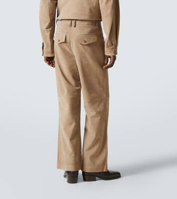 Pantaloni a gamba larga DC in suede | Entire Studios