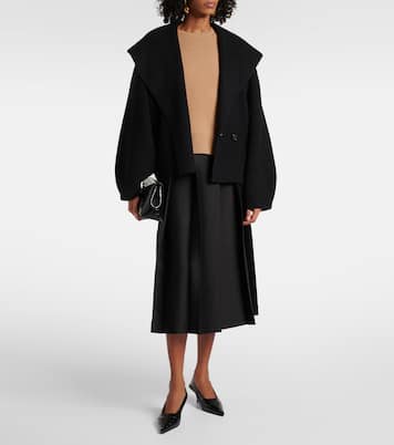 Midirock aus Wolle und Seide | Toteme