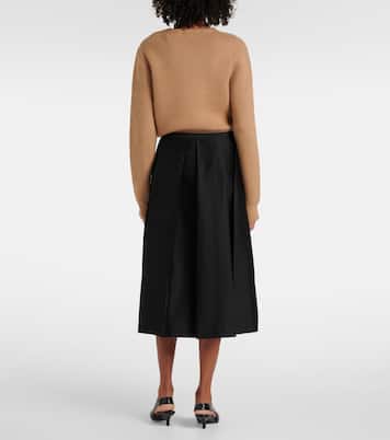 Midirock aus Wolle und Seide | Toteme