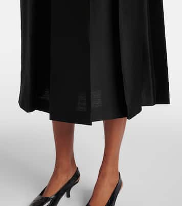 Midirock aus Wolle und Seide | Toteme