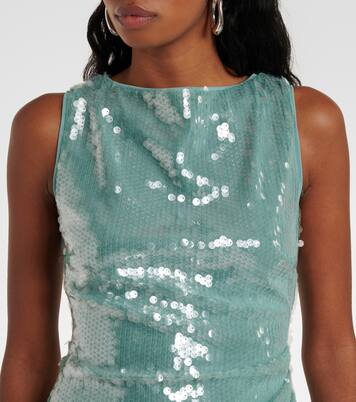 Robe Eton à sequins | Staud