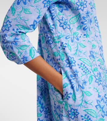 Robe longue en coton à fleurs | Juliet Dunn