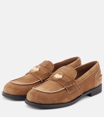 Loafers aus Veloursleder | Miu Miu