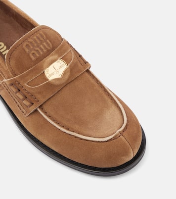 Loafers aus Veloursleder | Miu Miu