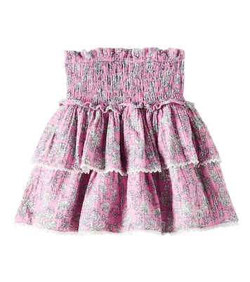 Jupe Melina en coton à fleurs | The New Society