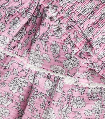 Jupe Melina en coton à fleurs | The New Society